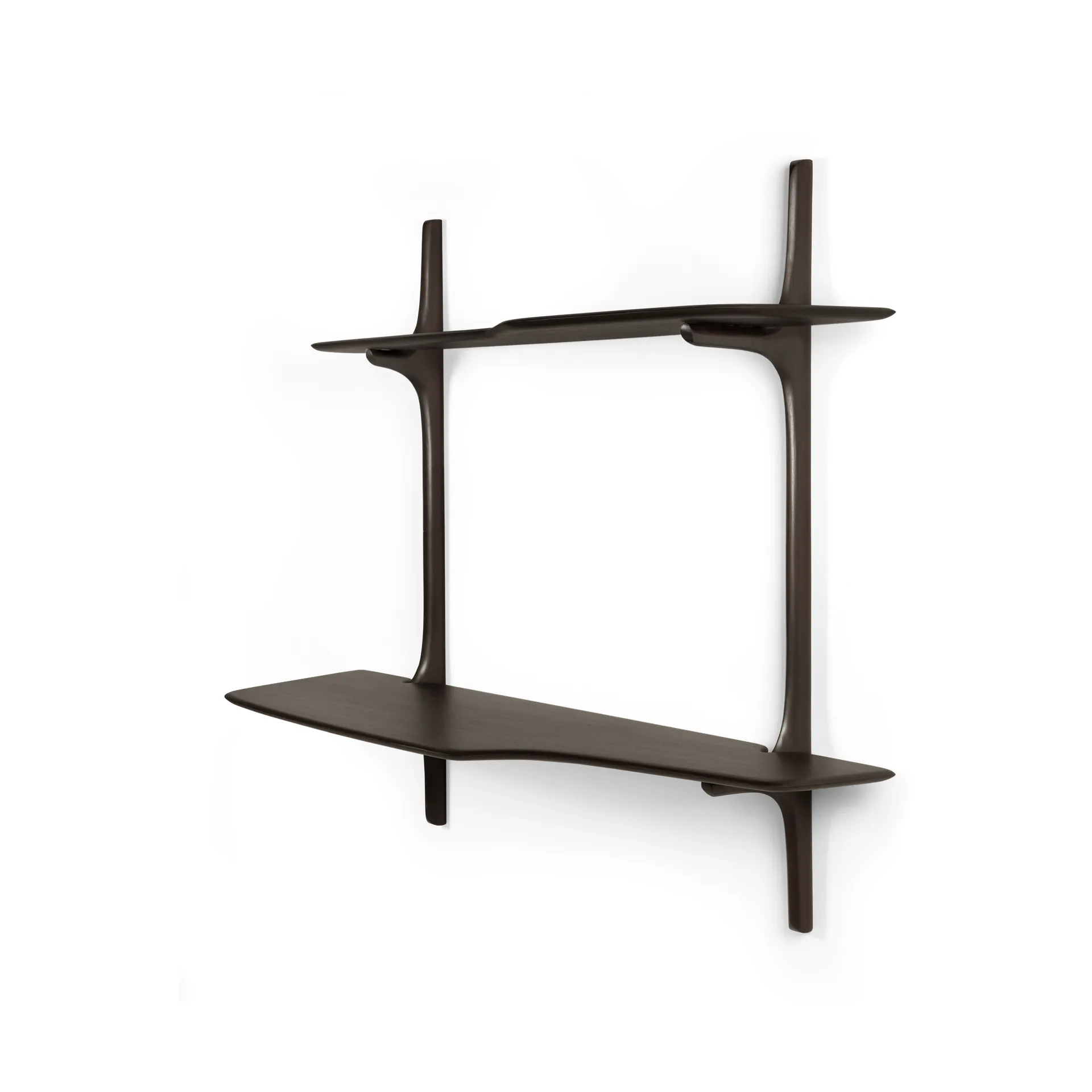 PI secretária de parede, Mogno castanho escuro, 140x48 cm Ethnicraft