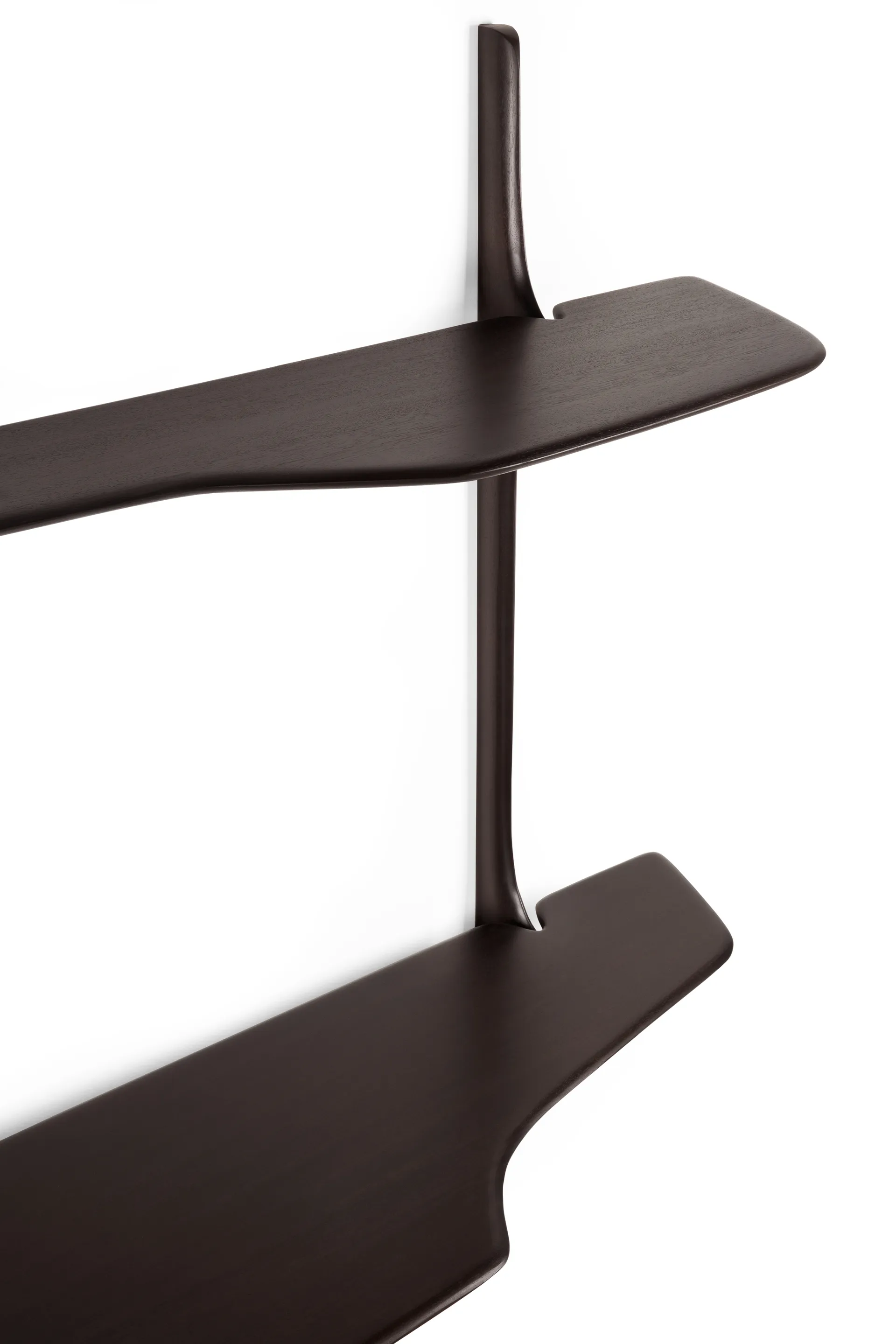 PI secretária de parede, Mogno castanho escuro, 140x48 cm Ethnicraft