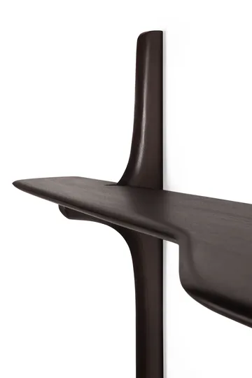 PI secretária de parede - Mogno castanho escuro, 140x48 cm - Ethnicraft