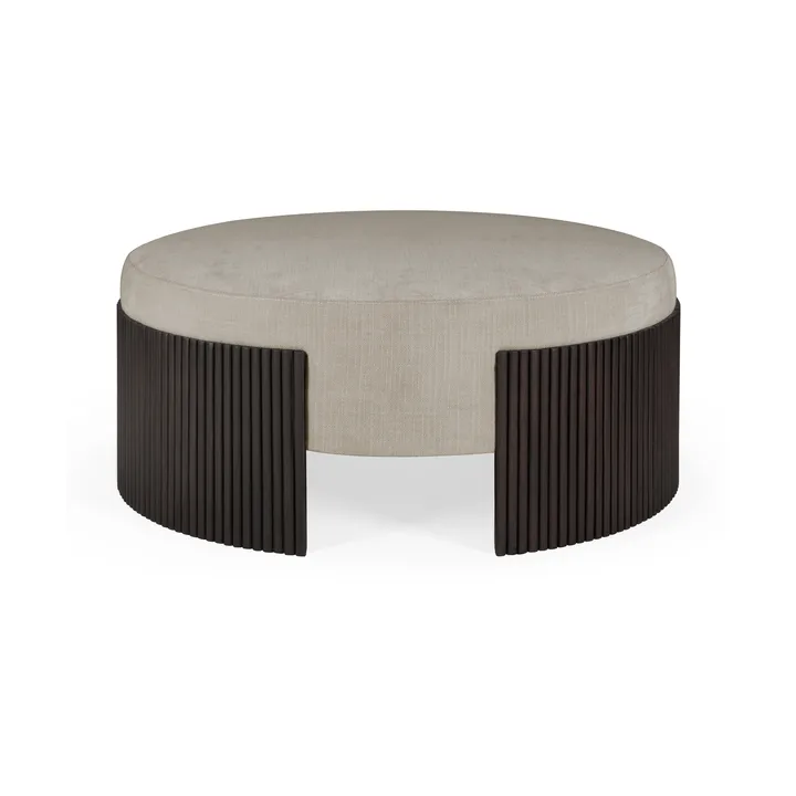 Pufe Roller Max - Mogno castanho escuro, Ø85x35 cm - Ethnicraft
