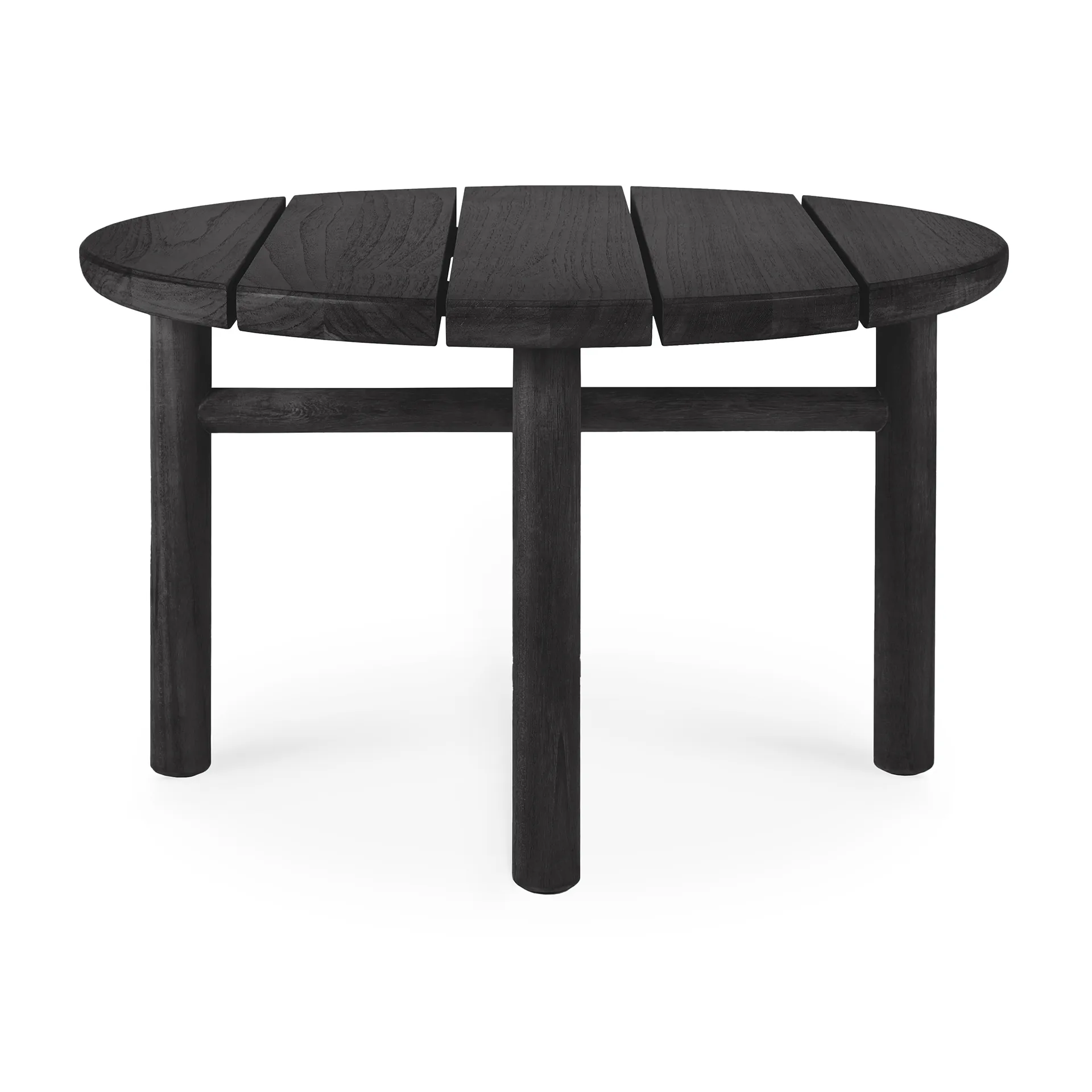 Quatro outdoor mesa de centro em teca tingida de preto, Ø59 cm Ethnicraft