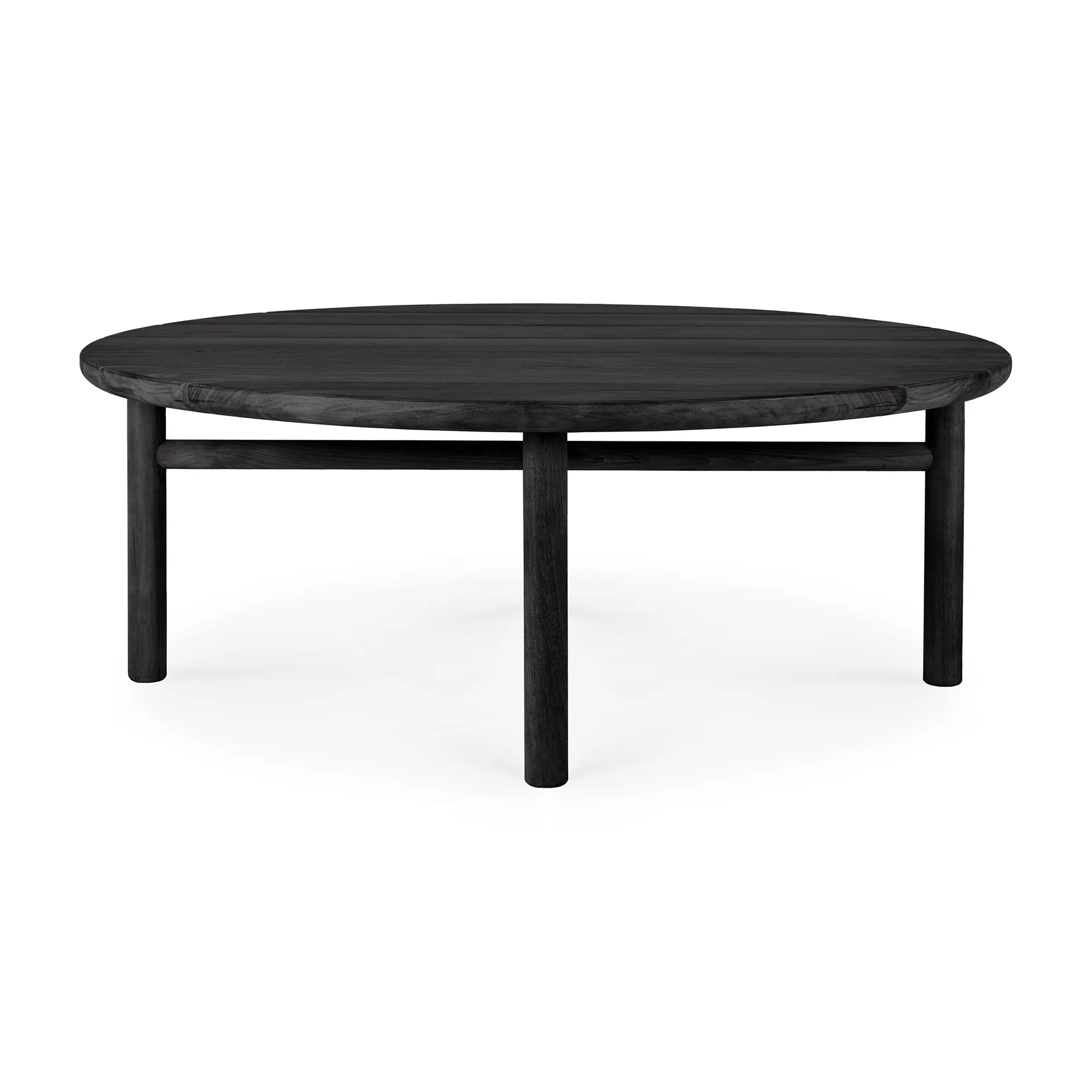Quatro outdoor mesa de centro em teca tingida de preto, Ø95 cm Ethnicraft