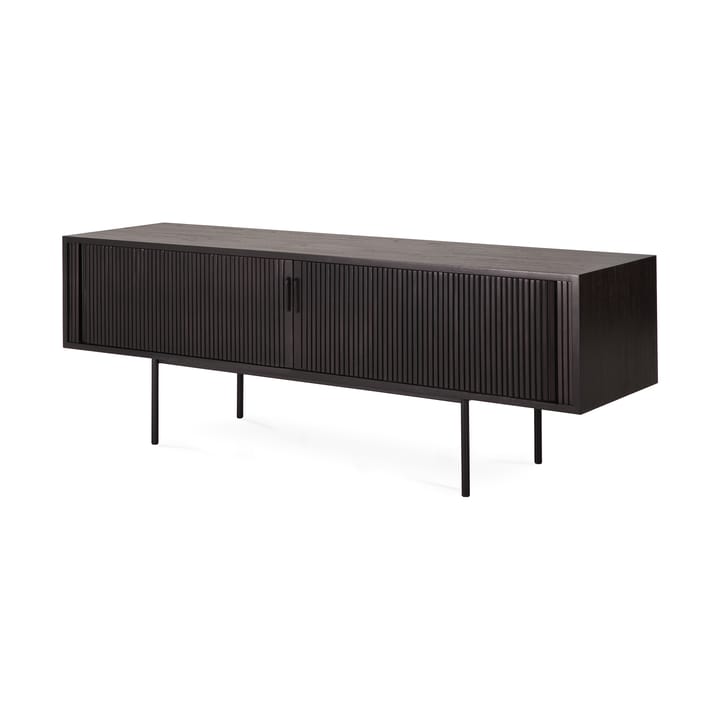 Roller Max banco para TV, Lacado teca-preto-2 portas Ethnicraft