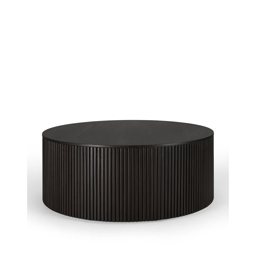 Roller Max mesa de apoio redonda, Mogno castanho escuro 80 cm Ethnicraft