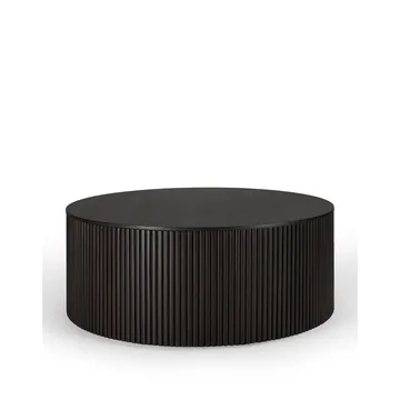 Roller Max mesa de apoio redonda - Mogno castanho escuro 80 cm - Ethnicraft