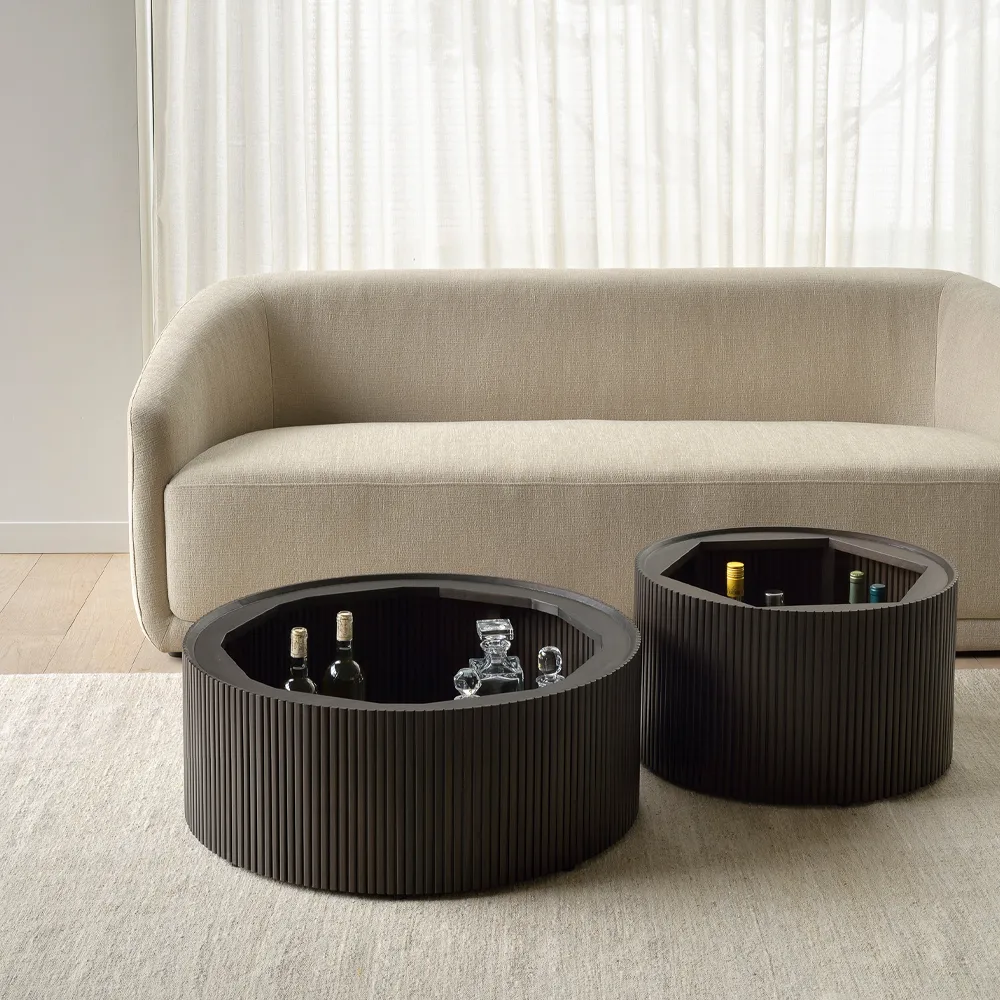 Roller Max mesa de apoio redonda, Mogno dark brown 60 cm Ethnicraft