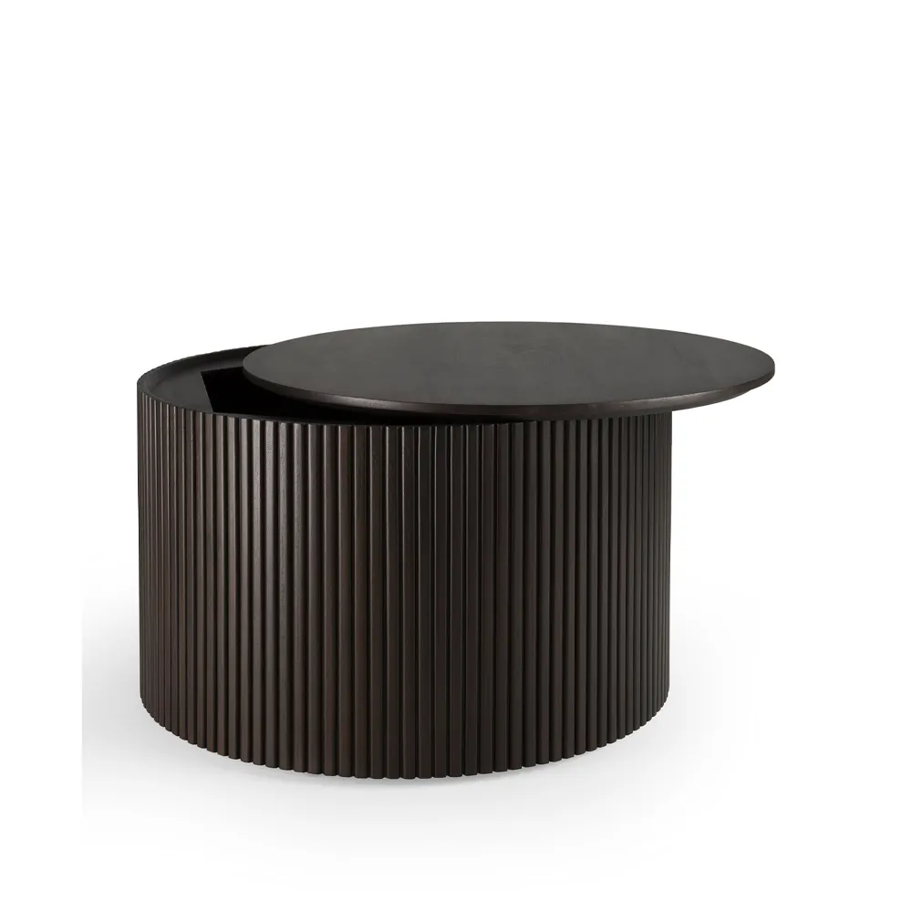 Roller Max mesa de apoio redonda, Mogno dark brown 60 cm Ethnicraft