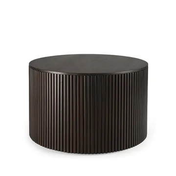 Roller Max mesa de centro redonda - Mogno dark brown 60 cm - Ethnicraft