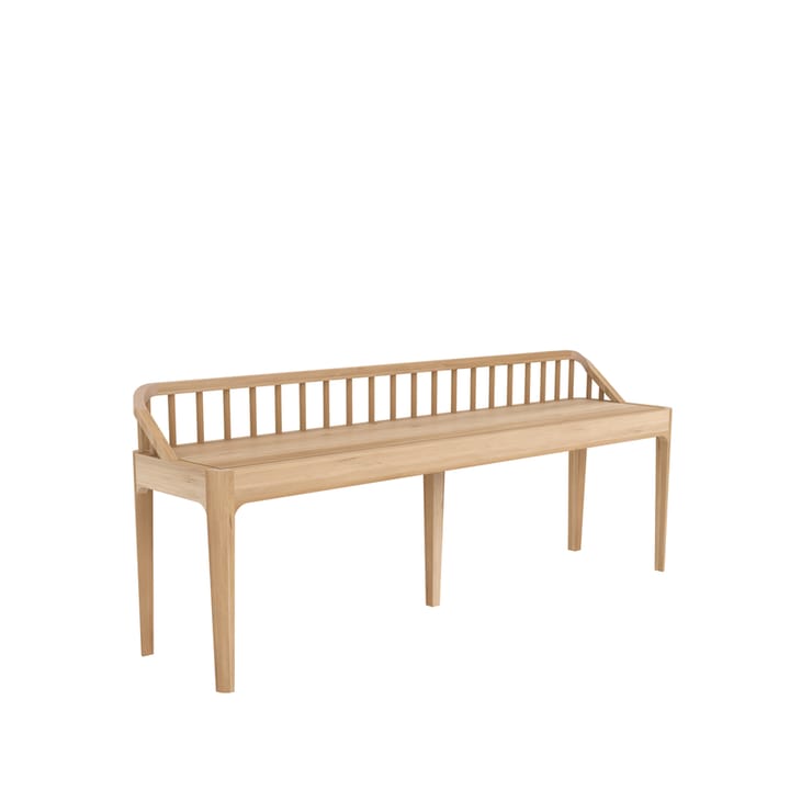 Spindle banco 60x150 cm - Carvalho com encosto - Ethnicraft