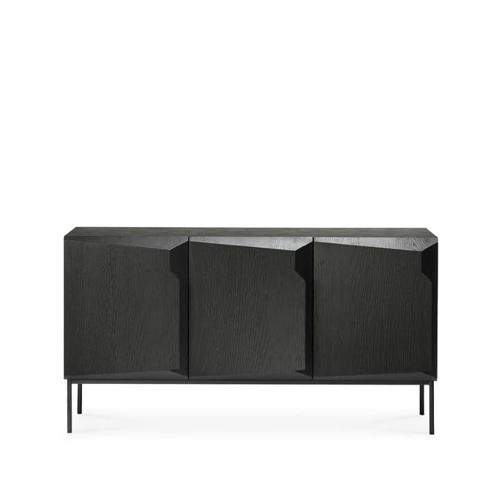 Stairs aparador 3 portas - Carvalho envernizado preto 150x80x46 cm - Ethnicraft
