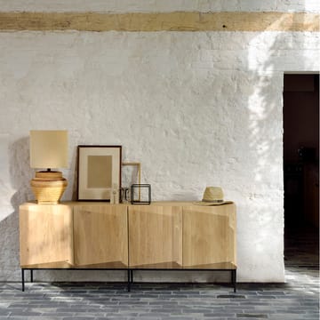 Stairs aparador 3 portas - Carvalho envernizado preto 150x80x46 cm - Ethnicraft