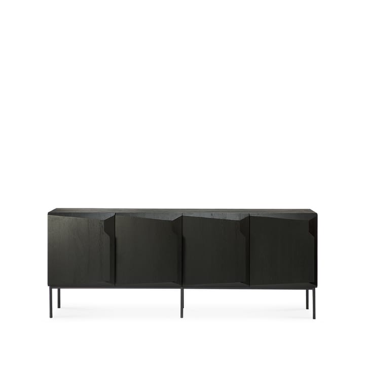 Stairs aparador 4 portas - Carvalho tingido de preto 200x80x46 cm - Ethnicraft