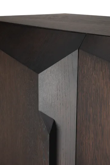 Stairs armário - Carvalho lacado castanho-2 portas, 100x150 cm - Ethnicraft