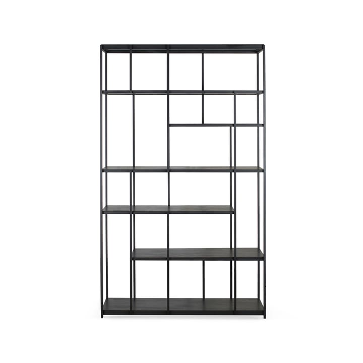 Studio Rack estante 205x120 cm - Teak preta sem portas - Ethnicraft
