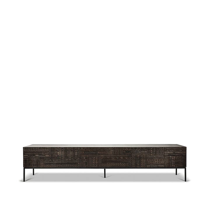 Tabwa móvel de TV - Preto teca 51x240 cm - Ethnicraft