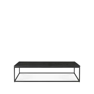 Thin mesa de centro 120x70 cm - Madeira carvalho-preto-Metal 120x70 cm - Ethnicraft