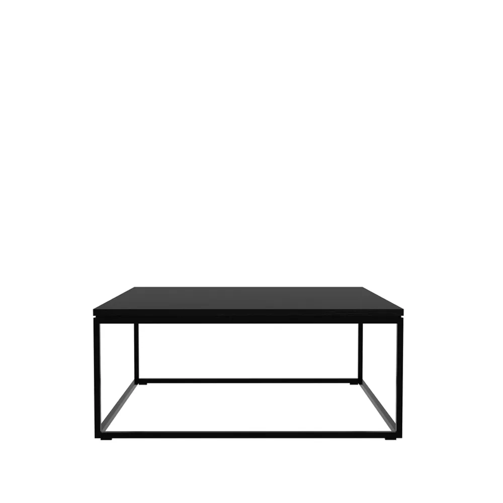 Thin mesa de centro 70x70 cm, Carvalho preto-Metal Ethnicraft