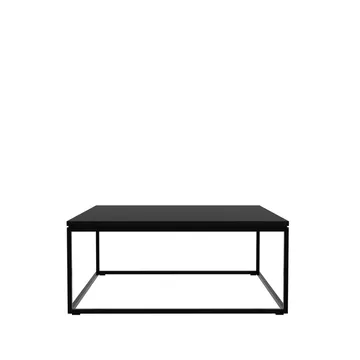 Thin mesa de centro 70x70 cm - Carvalho preto-Metal - Ethnicraft