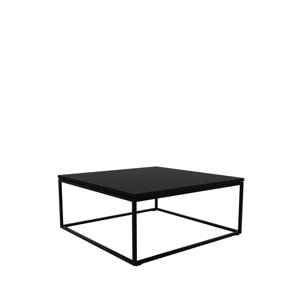Thin mesa de centro 70x70 cm, Carvalho preto-Metal Ethnicraft