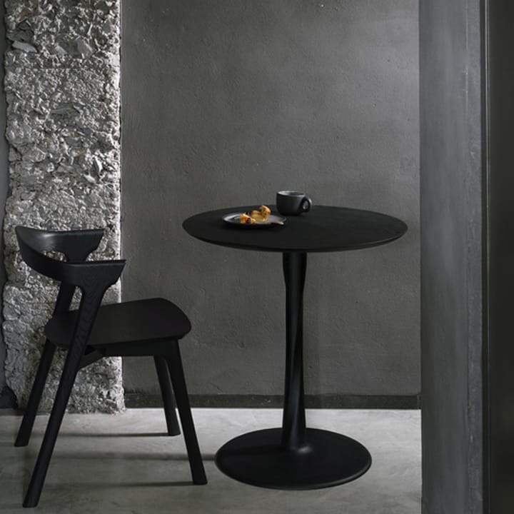 Torsion mesa de jantar redonda com óleo de cera dura pigmentado branco, Ø90 cm Ethnicraft