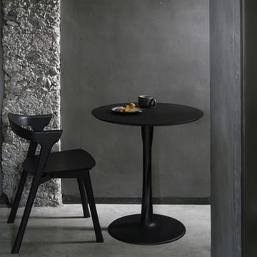 Torsion mesa de jantar redonda em carvalho tingido de preto - Ø127 cm - Ethnicraft