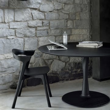 Torsion mesa de jantar redonda em carvalho tingido de preto - Ø127 cm - Ethnicraft
