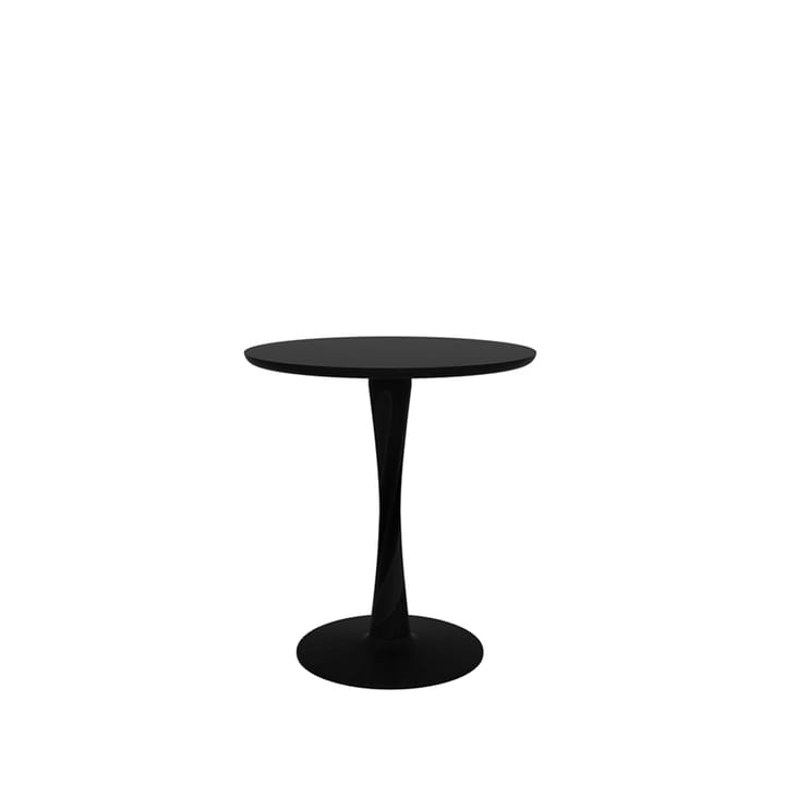 Torsion mesa de jantar redonda em carvalho tingido de preto - Ø70 cm - Ethnicraft