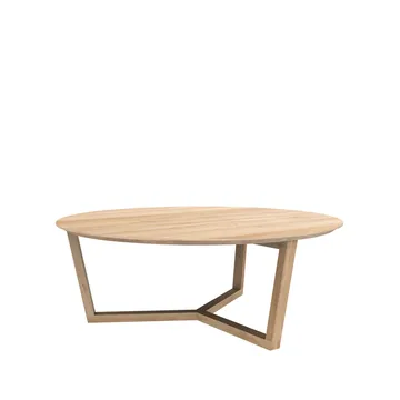 Tripod mesa de centro 36x96 cm - Carvalho envernizado com cera dura - Ethnicraft