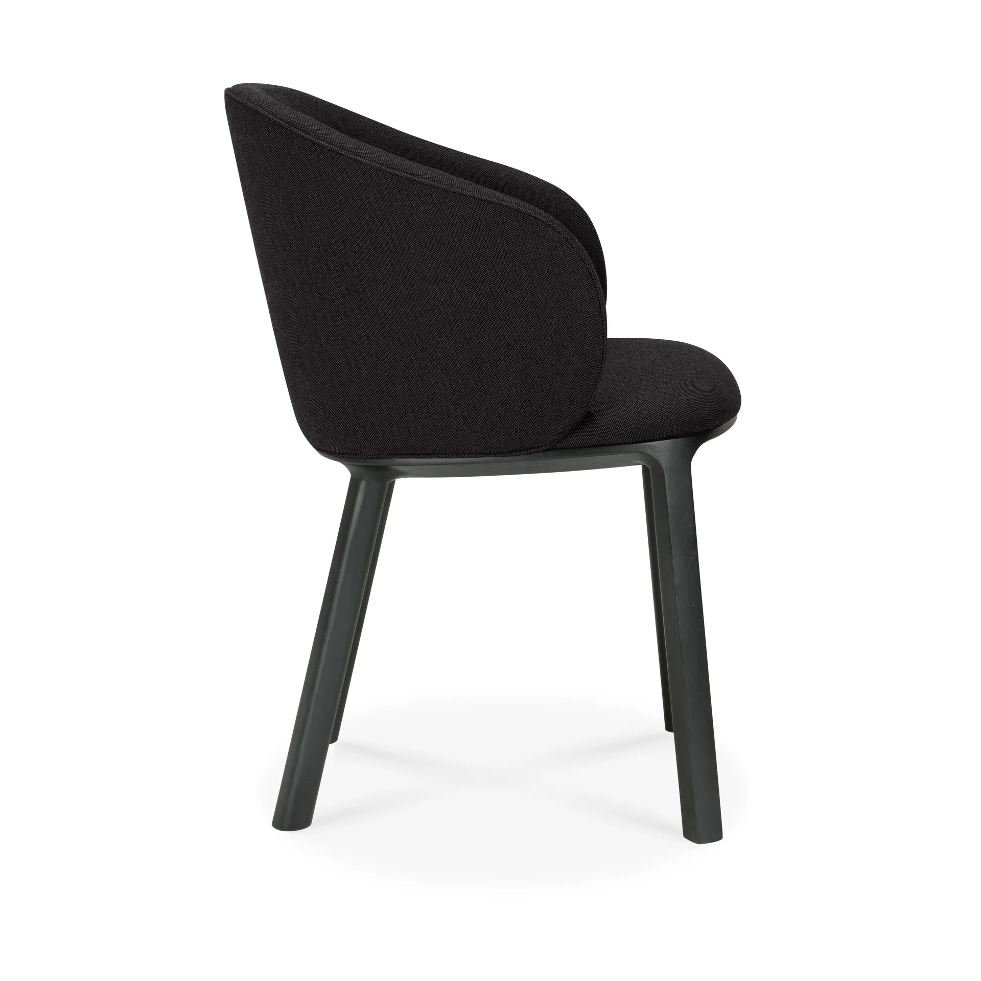 Unda cadeira, Carvalho lacado preto-charcoal Ethnicraft