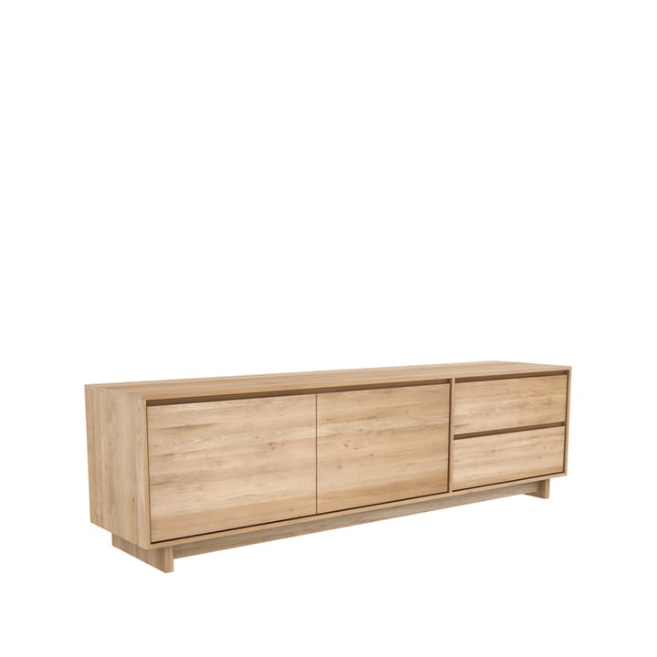 Wave móvel de TV 60x210 cm - Carvalho envernizado com cera dura - Ethnicraft