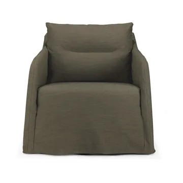 Weave poltrona lounge com capa removível - Verde - Ethnicraft