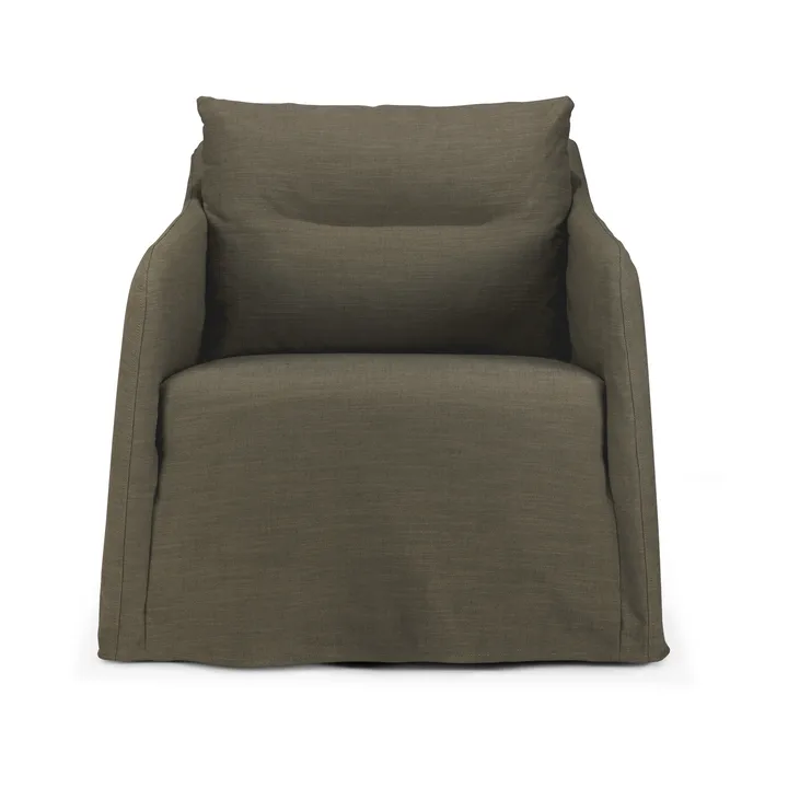 Weave poltrona lounge com capa removível - Verde - Ethnicraft