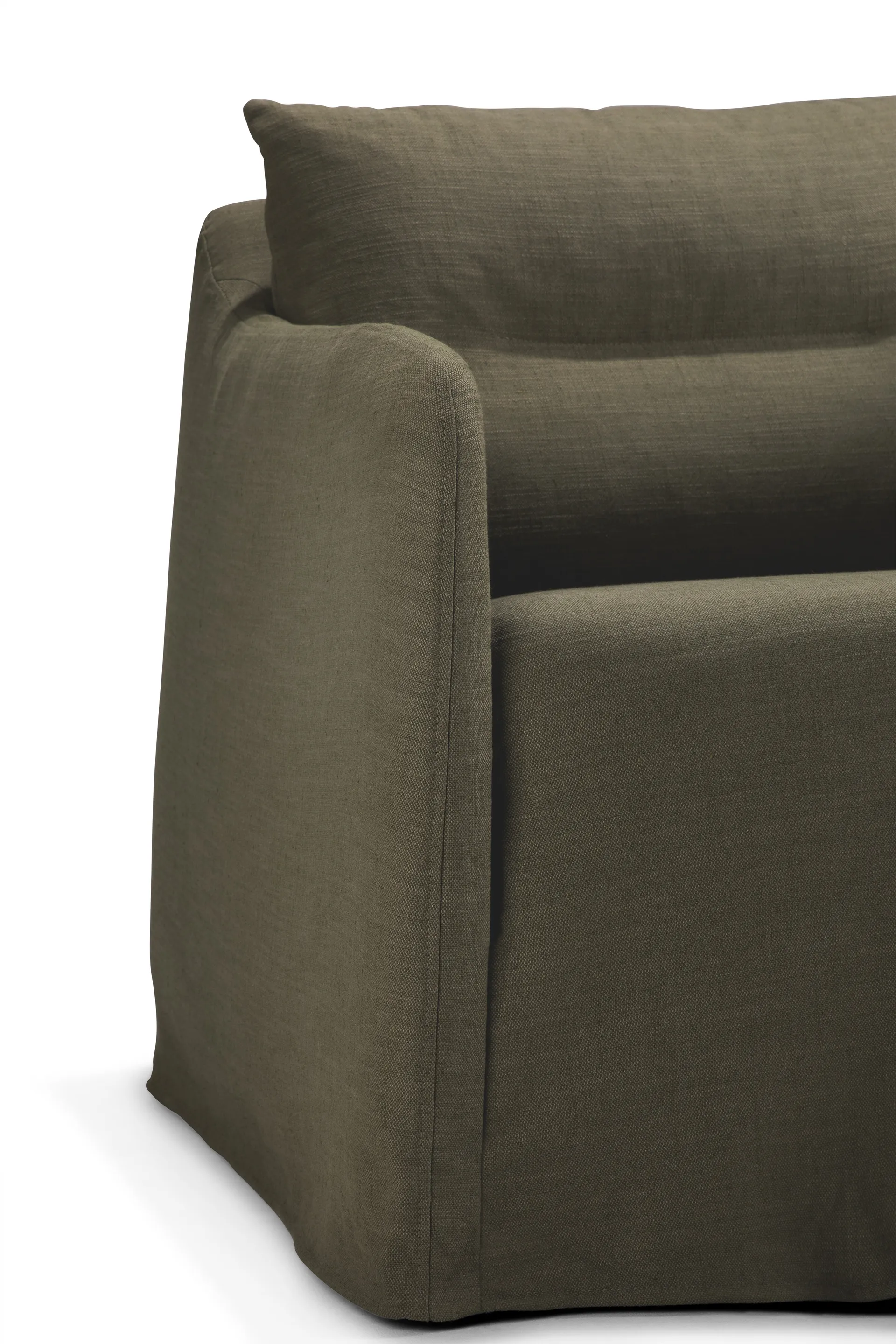 Weave poltrona lounge com capa removível, Verde Ethnicraft