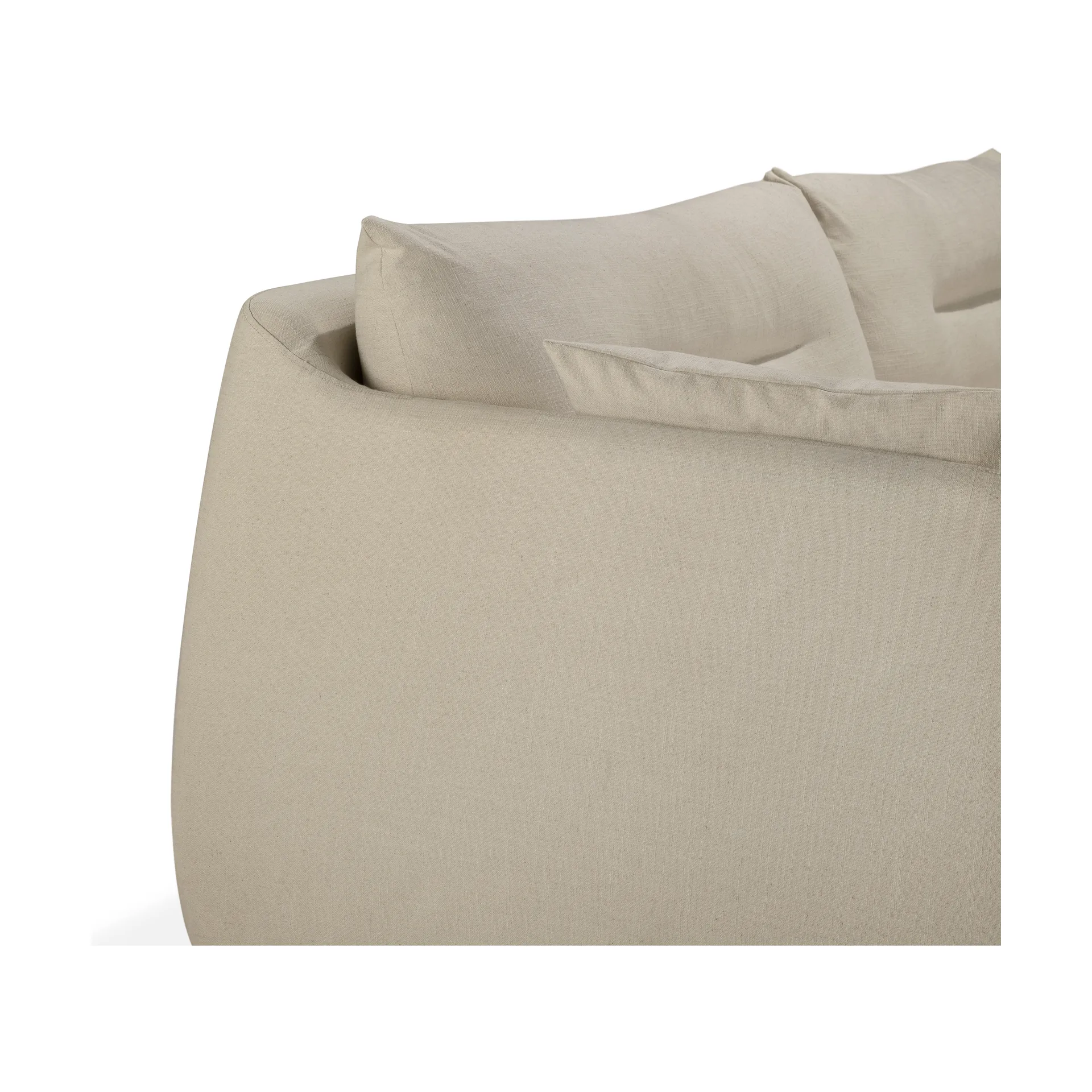 Weave sofá com capa removível, Osso, 3 lugares Ethnicraft