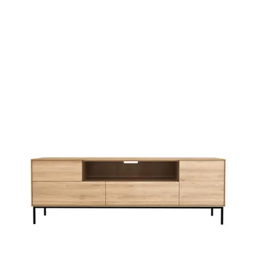 Whitebird móvel de TV 180 cm - Óleo de cera de carvalho-Black metal - Ethnicraft