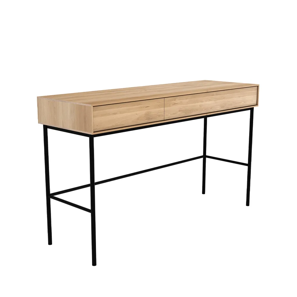 Whitebird secretária 77x127 cm, Carvalho 2 portas Ethnicraft