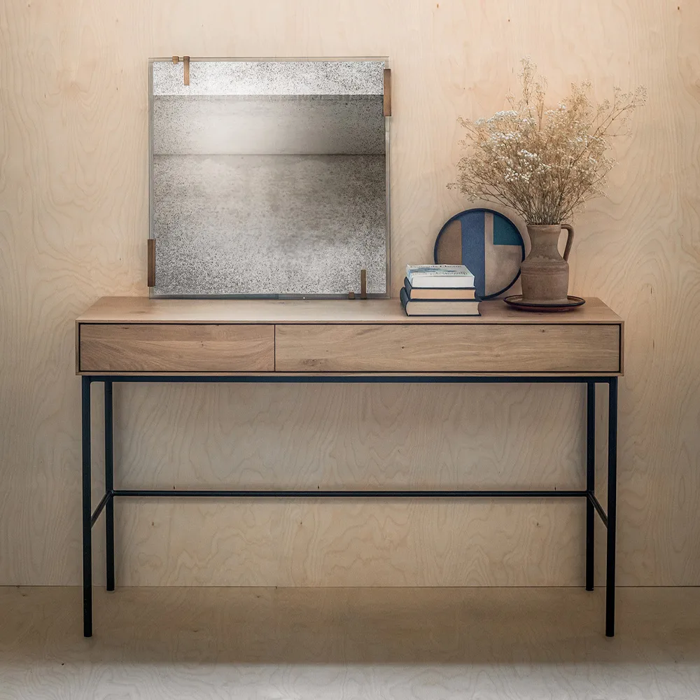 Whitebird secretária 77x127 cm, Carvalho 2 portas Ethnicraft