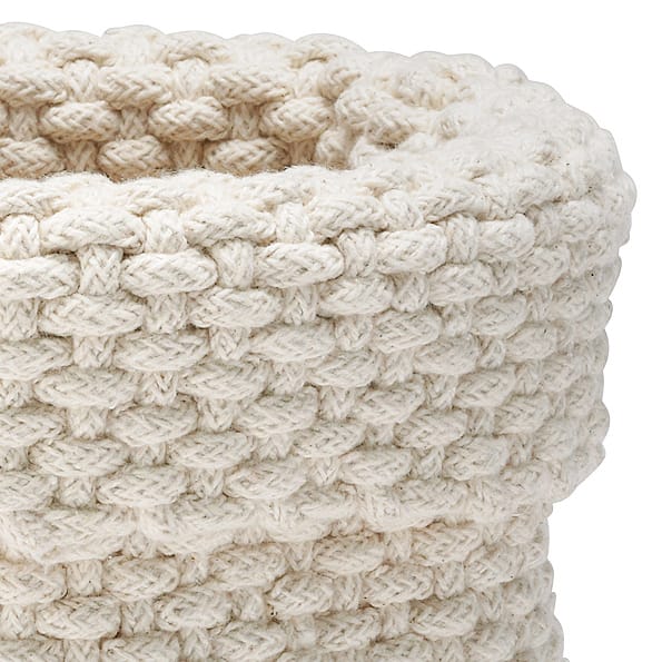 Cesto de arrumação Rope - branco natureza - Etol Design