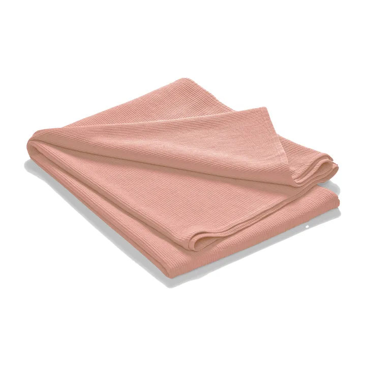 Stripe colcha stonewashed algodão 180x260 - Dusty rose - Etol Design
