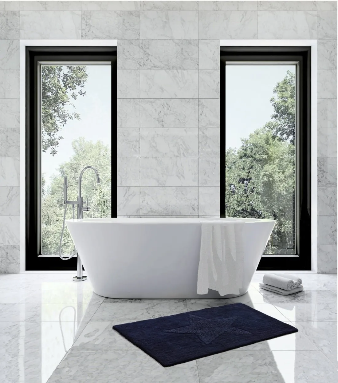 Tapete estrela pequeno Etol, Navy Etol Design