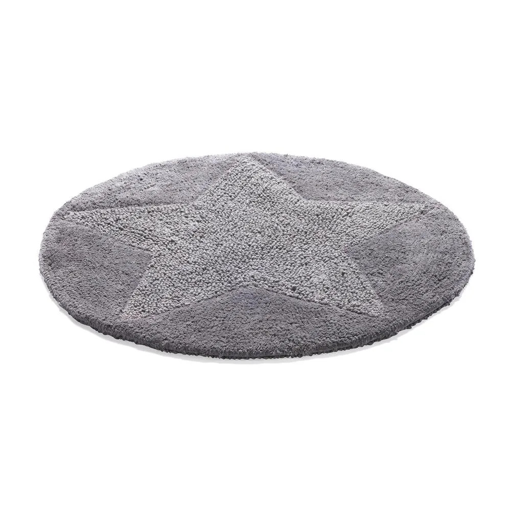 Tapete estrela redondo Etol, cinza grafite Etol Design