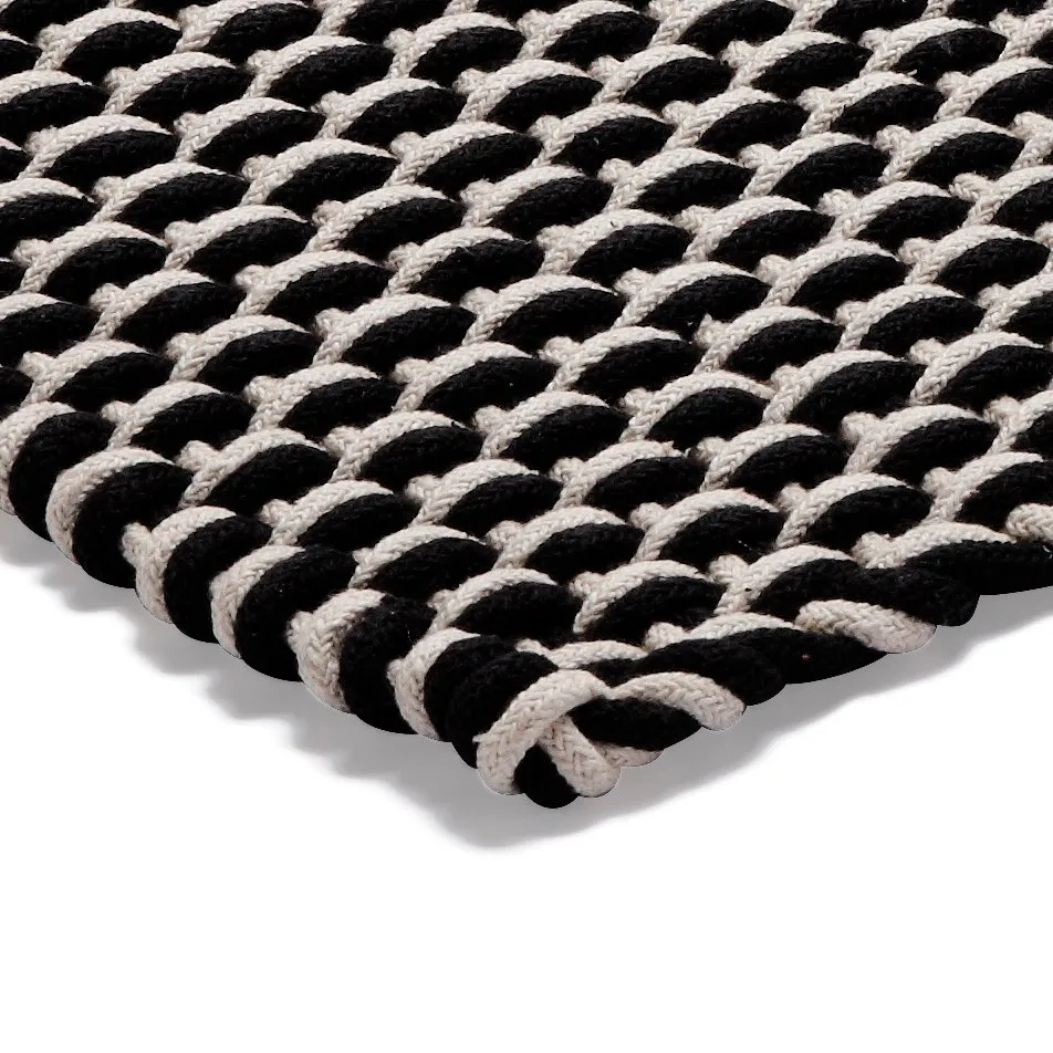 Tapete Rope preto, 50x80 cm Etol Design