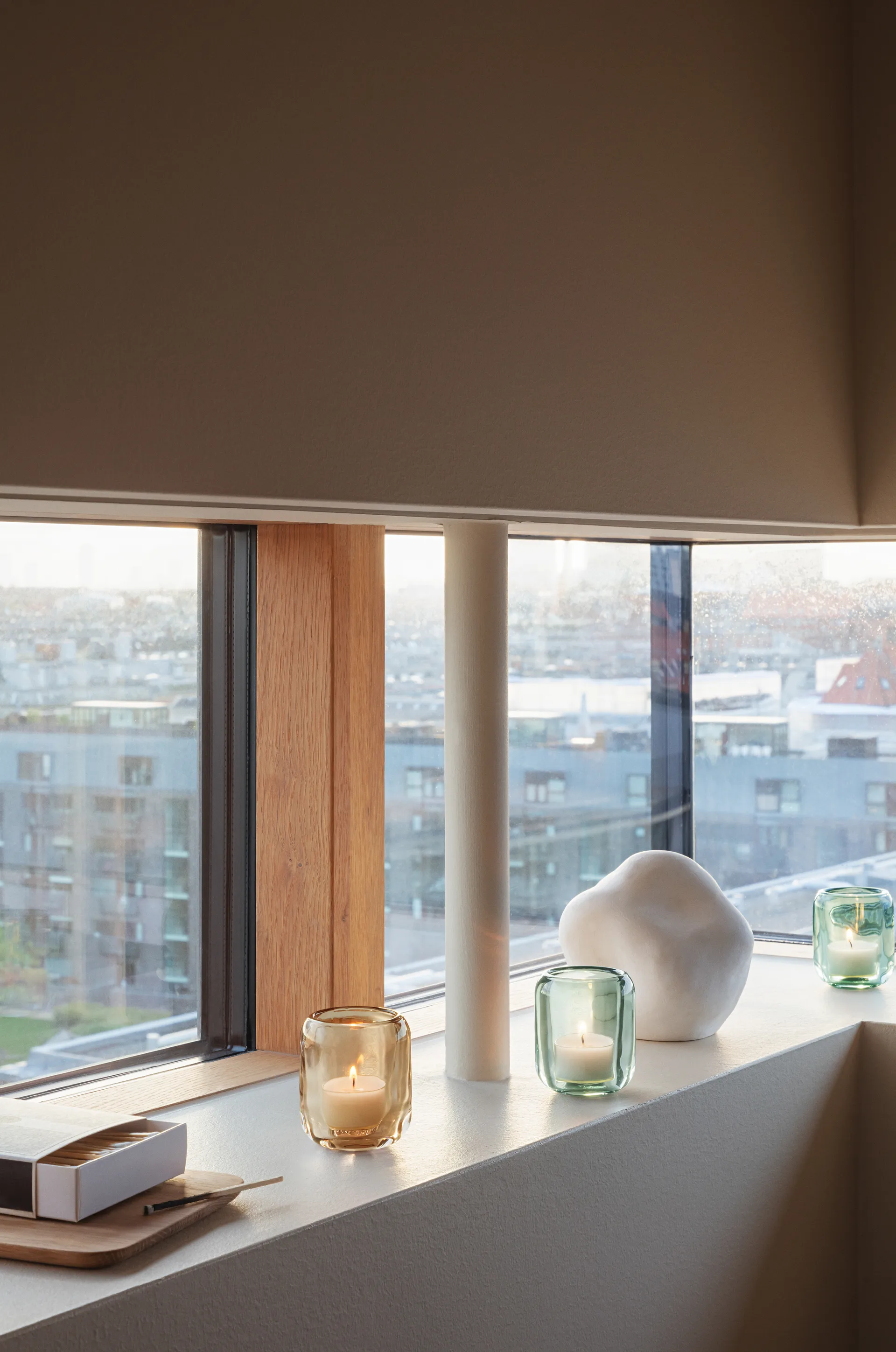 Acorn suporte de vela, 2 un., Verde folha Eva Solo