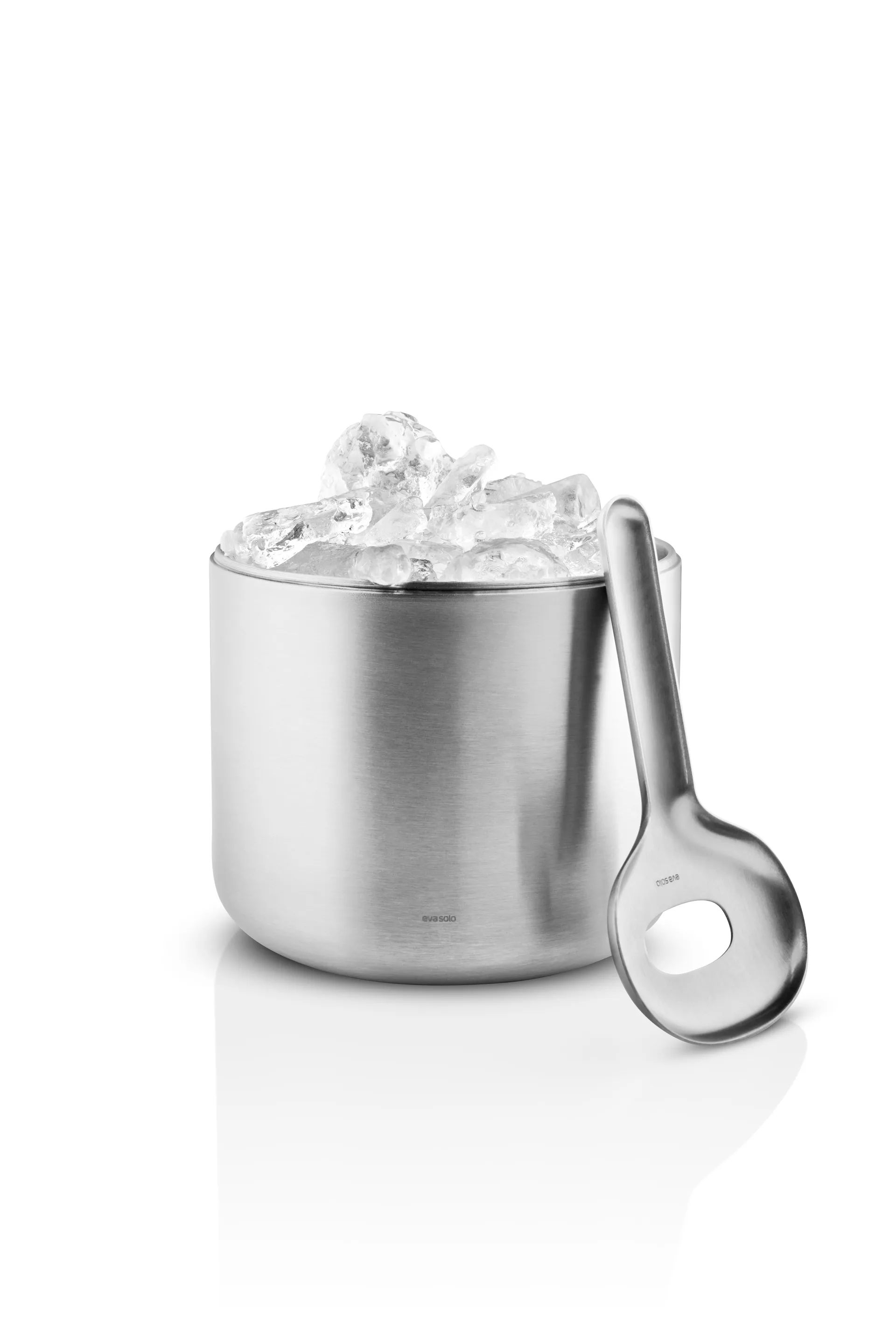 Balde de gelo Liquid Lounge com colher 1,4 L, Brushed steel Eva Solo