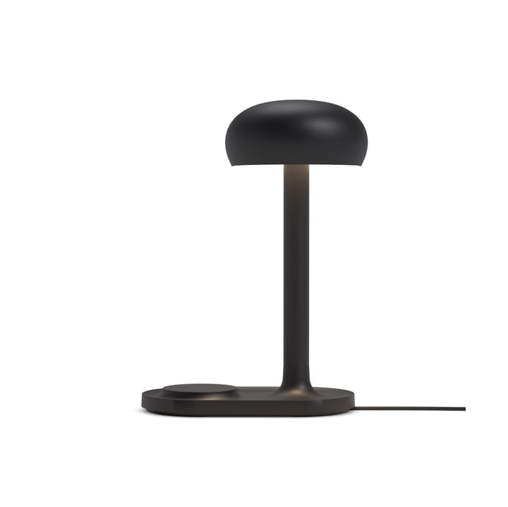 Candeeiro de mesa com carregador Qi Emendo, Preto Eva Solo