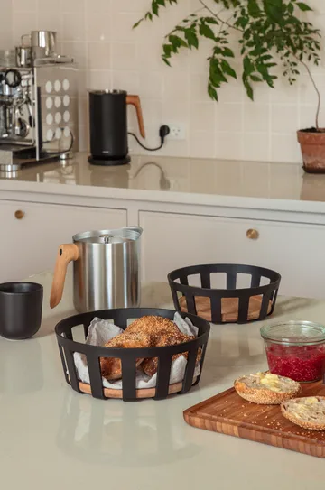 Cesto para pão Nordic Kitchen - Preto, grande, Ø24,5 cm - Eva Solo