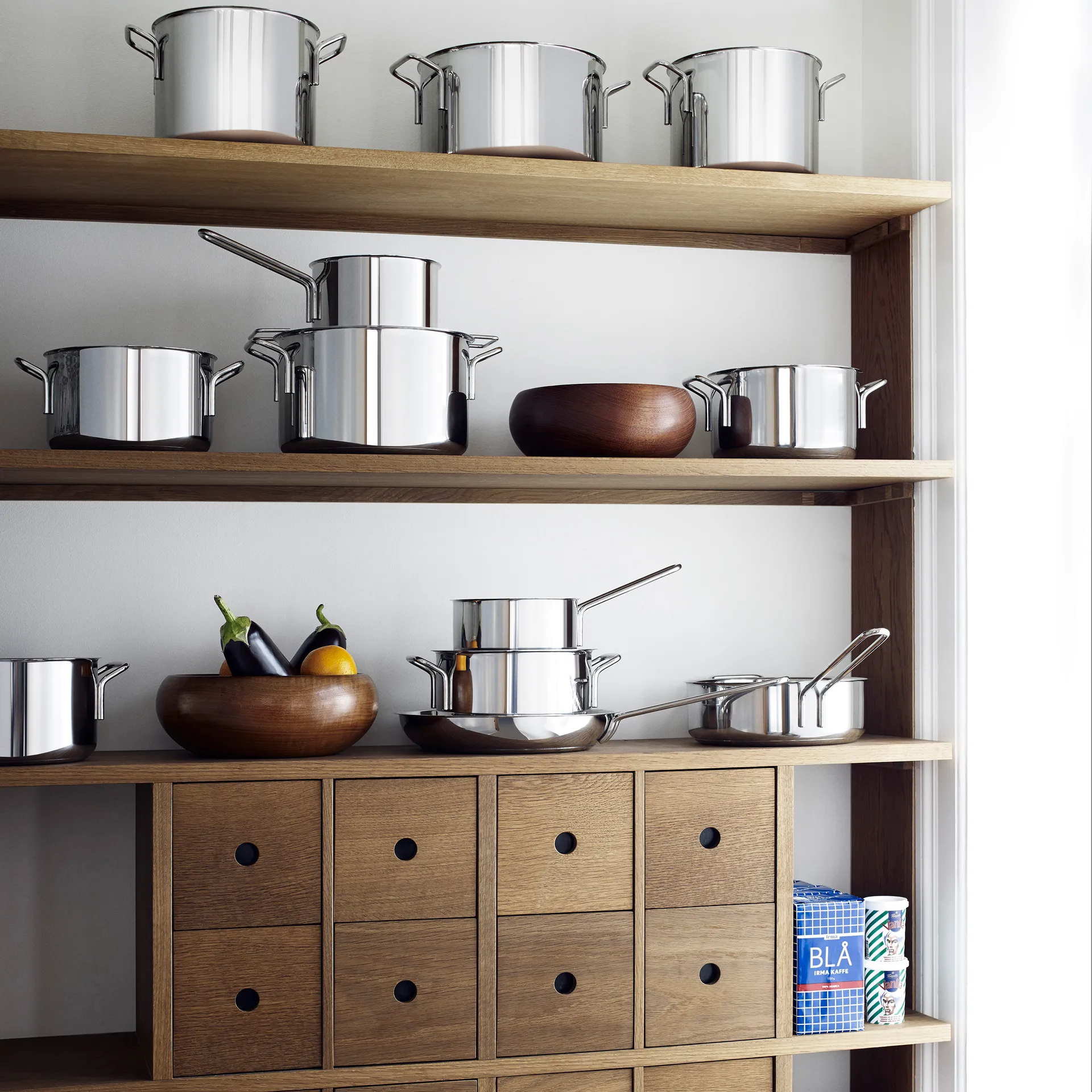 Coleção de caixas de aço inoxidável Eva Trio, conjunto de 4 Eva Solo