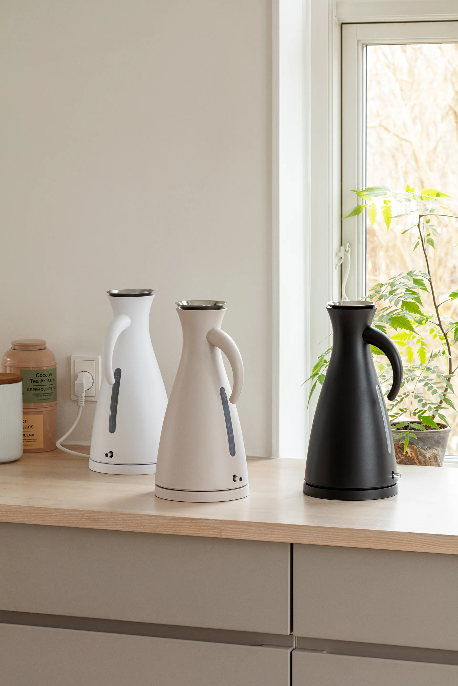 Eva Solo chaleira elétrica 1,5 L, Matt Areia Eva Solo