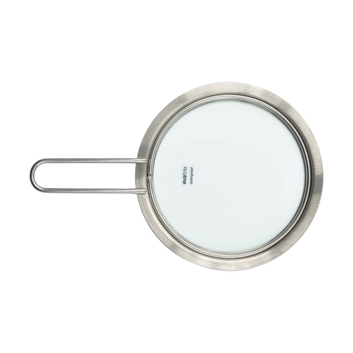 Eva Trio tampa de vidro com aro de aço inoxidável reciclado, Ø16 cm Eva Solo