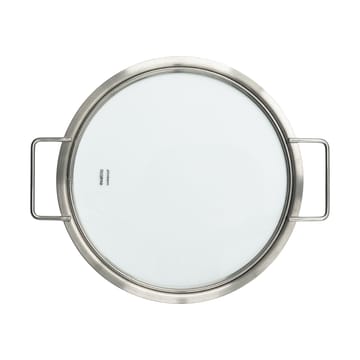 Eva Trio tampa de vidro com aro de aço inoxidável reciclado - Ø24 cm - Eva Solo